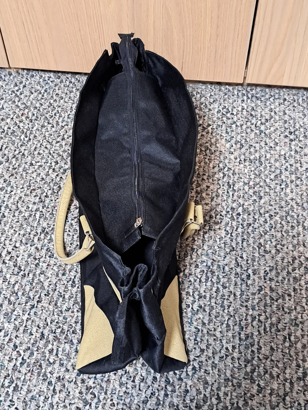 Black and Beige Bijoux Terner Travel Tote